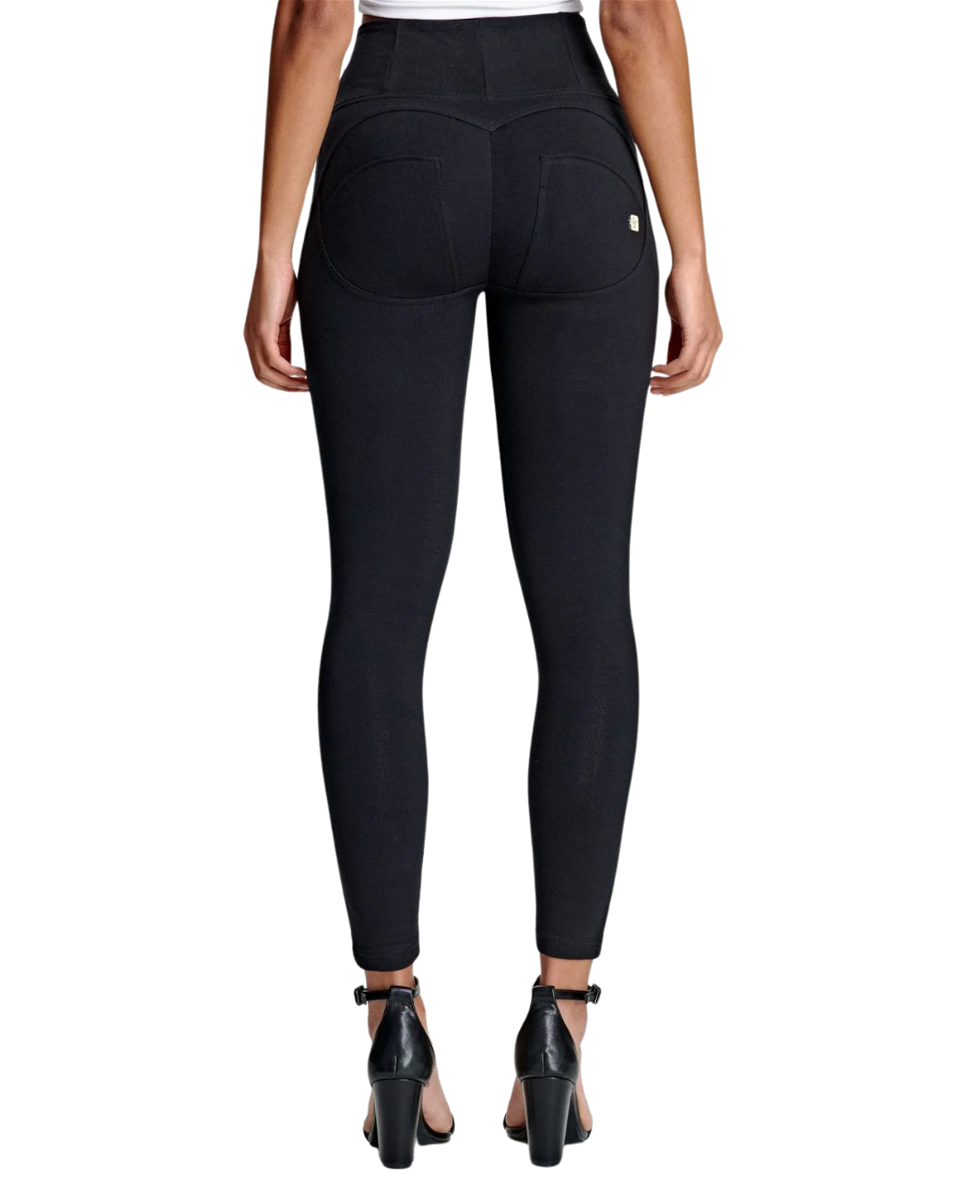 Leggings de Cintura Subida com Fecho de Correr à Frente para Mulher