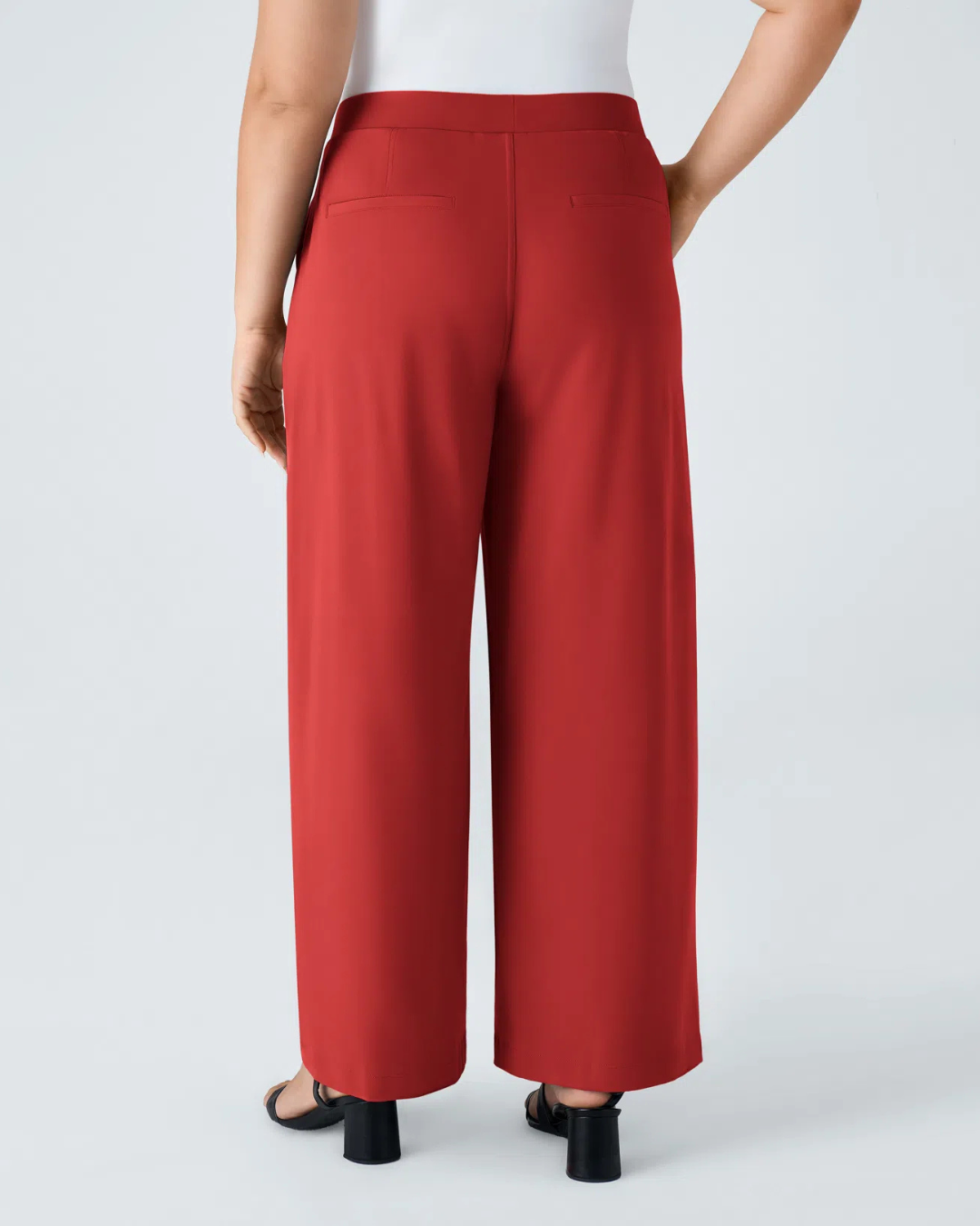 Pantalones casuales para mujer de corte recto