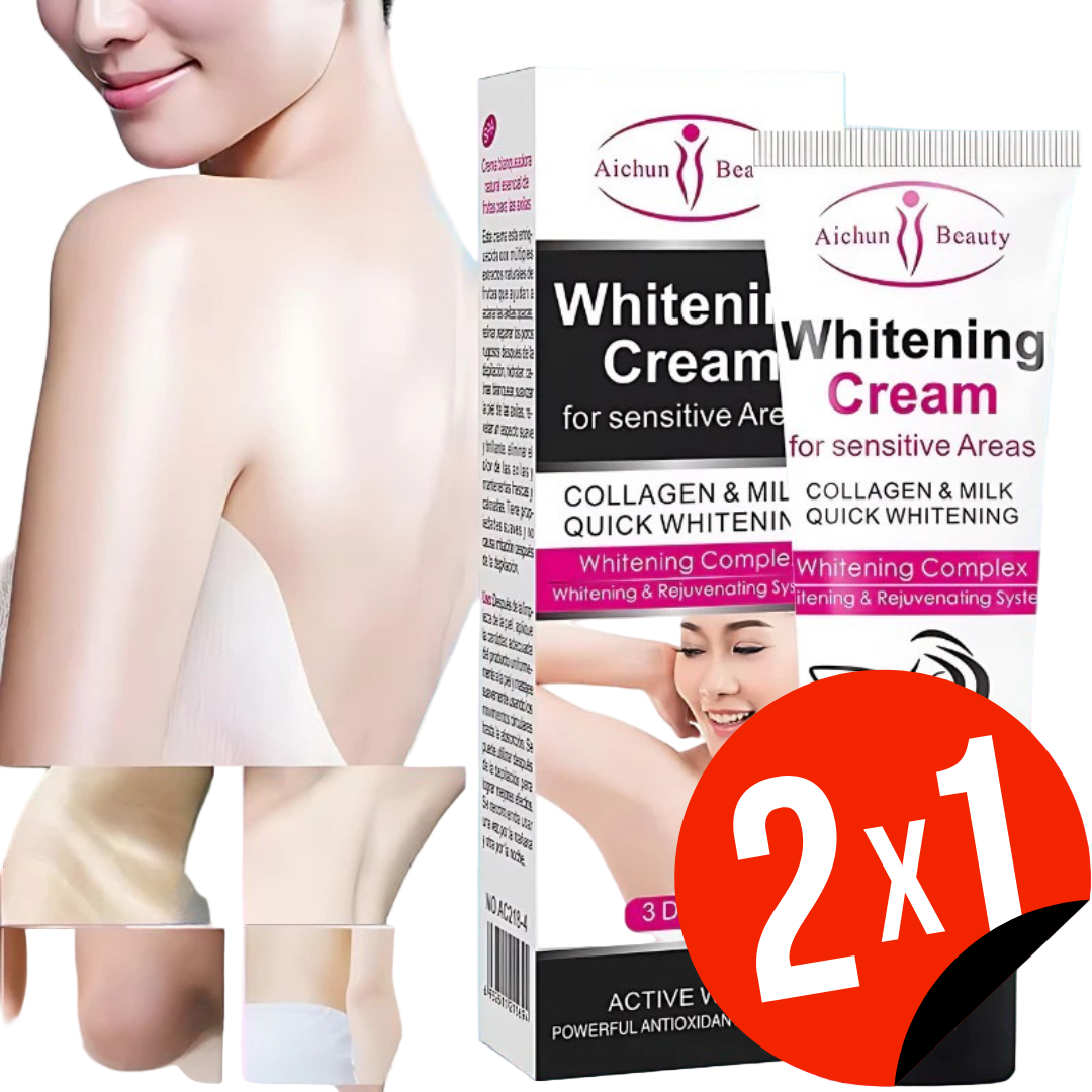 Creme clareador para clarear a pele das axilas, pernas e joelhos (OFERTA 2X1 GRÁTIS)