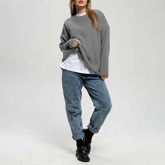 Camisa de Algodão com Mangas Compridas e Textura Canelada