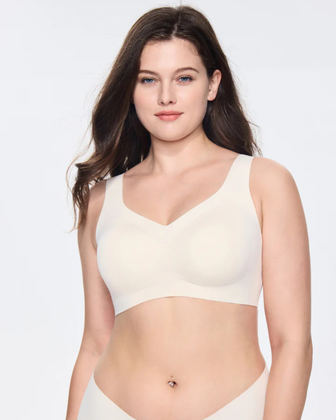 Soutien Sem Costuras para Mulher com Cobertura Total e Efeito Push-Up, Sem Aro, Ideal para o Dia a Dia. (OFERTA 2X1)