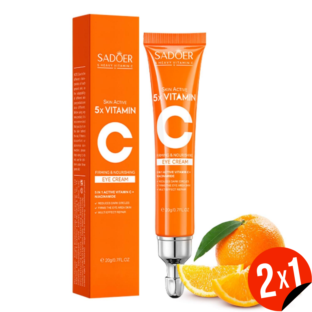 Contorno de olhos iluminador com vitamina C e niacinamida para um olhar radiante (EM PROMOÇÃO 2X1)