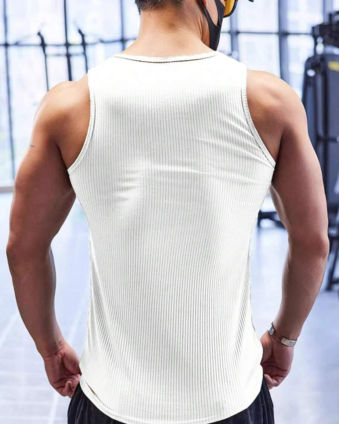 Camiseta Masculina Sem Mangas em Algodão Canelado (OFERTA 2x1)