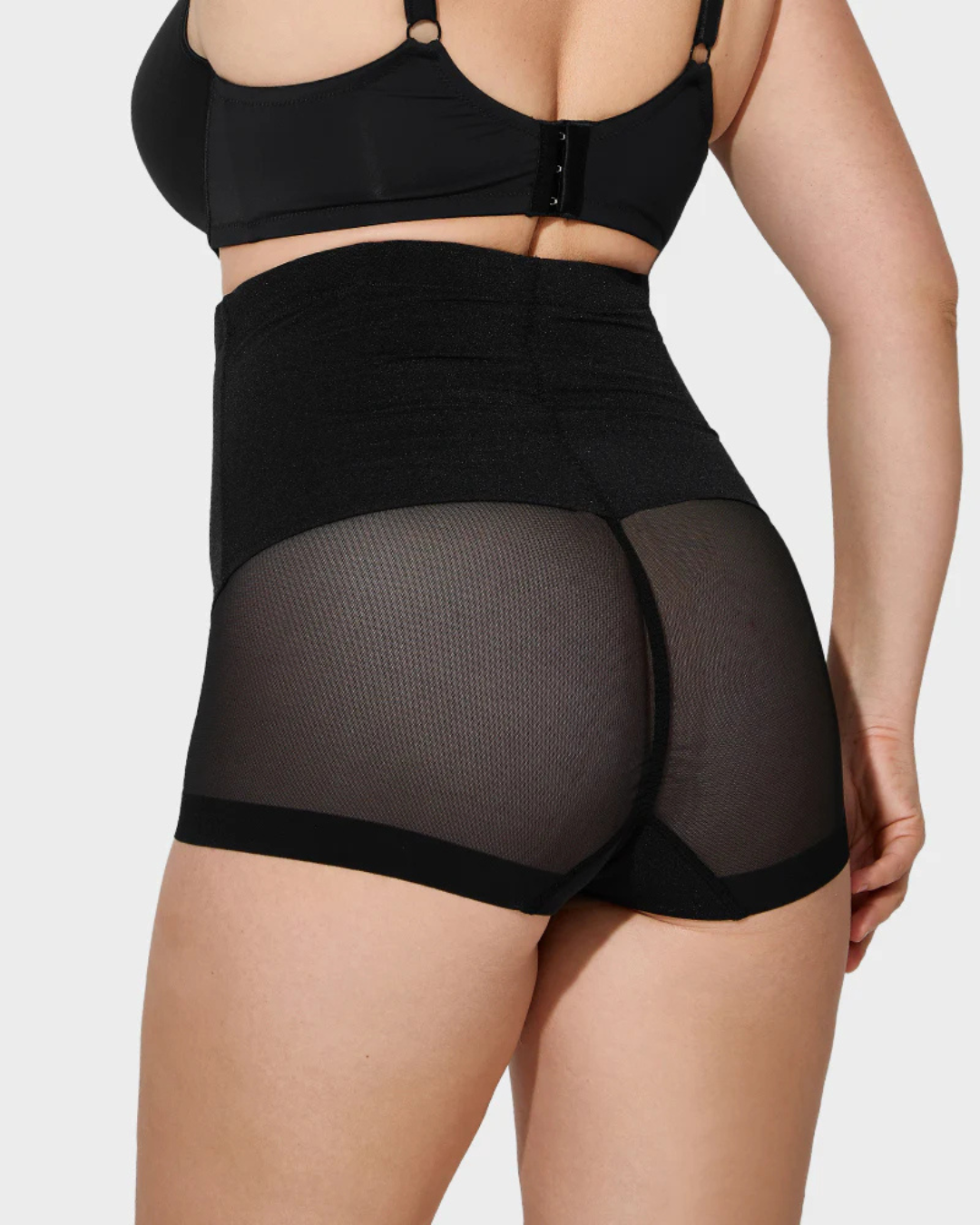 Calcinha Modeladora de Cintura Alta em Malha com Controlo da Barriga e Elevação das Nádegas (OFERTA 2X1)