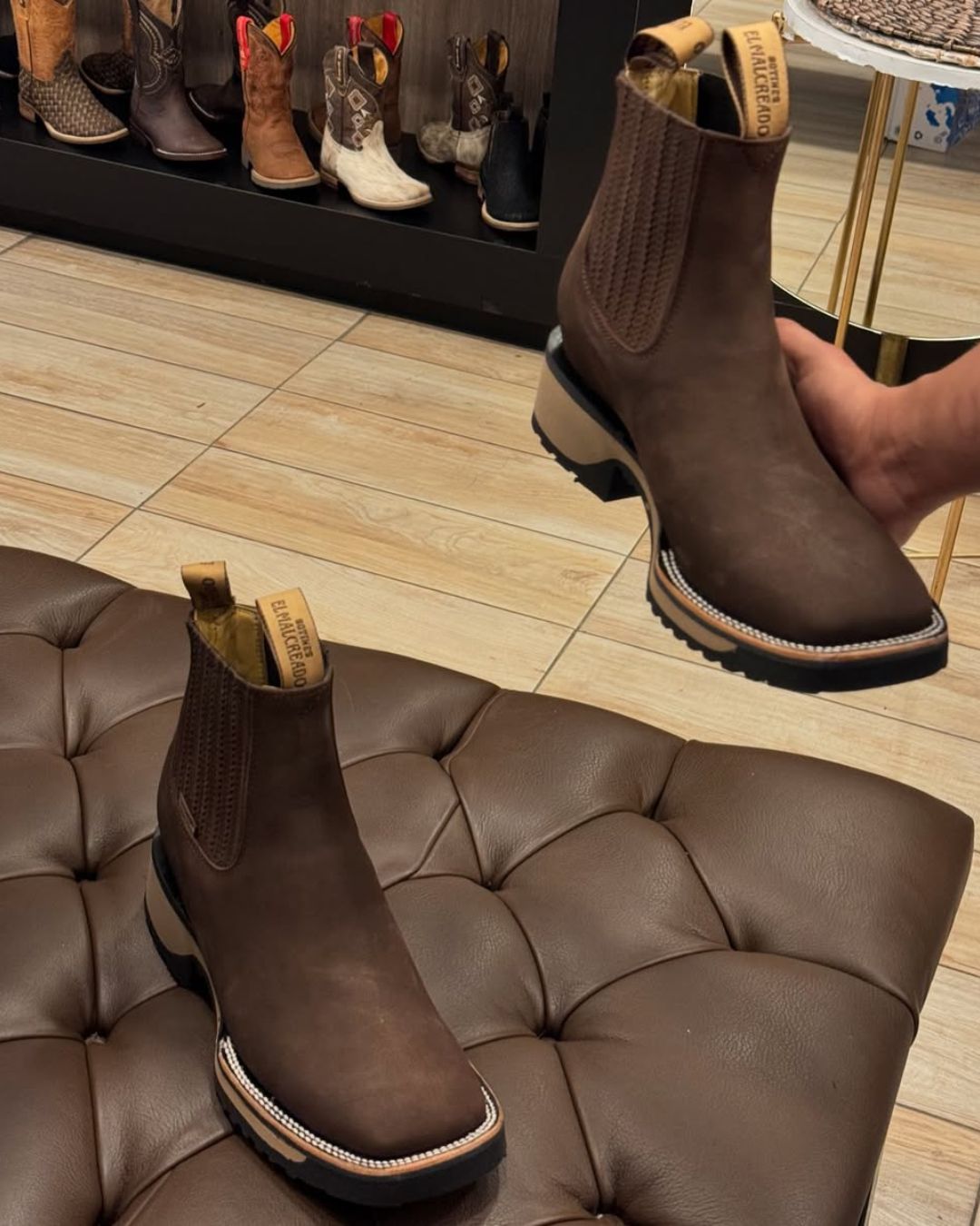 Botins Cowboy de Couro para Homens©