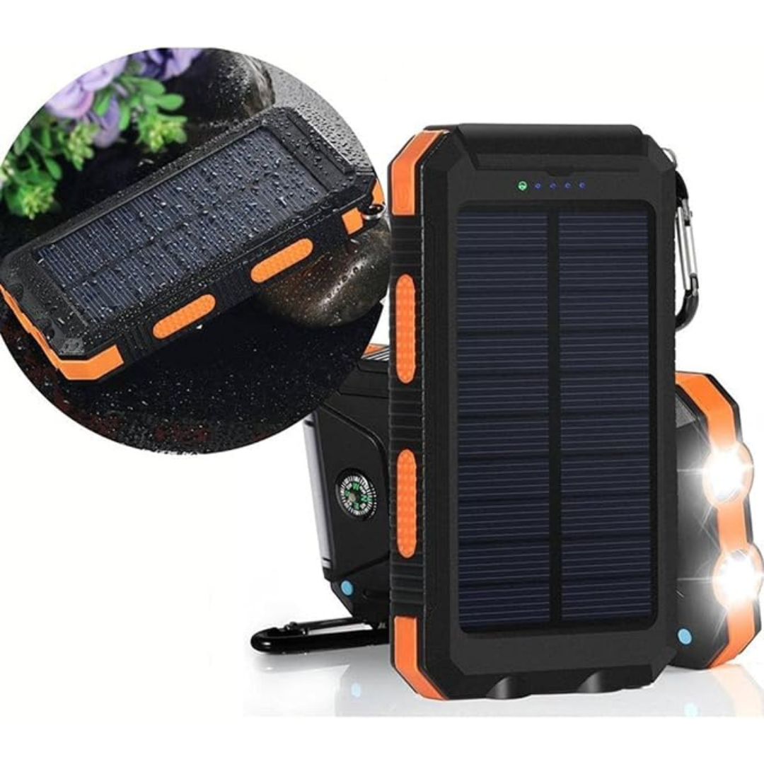 Carregador solar portátil à prova de água