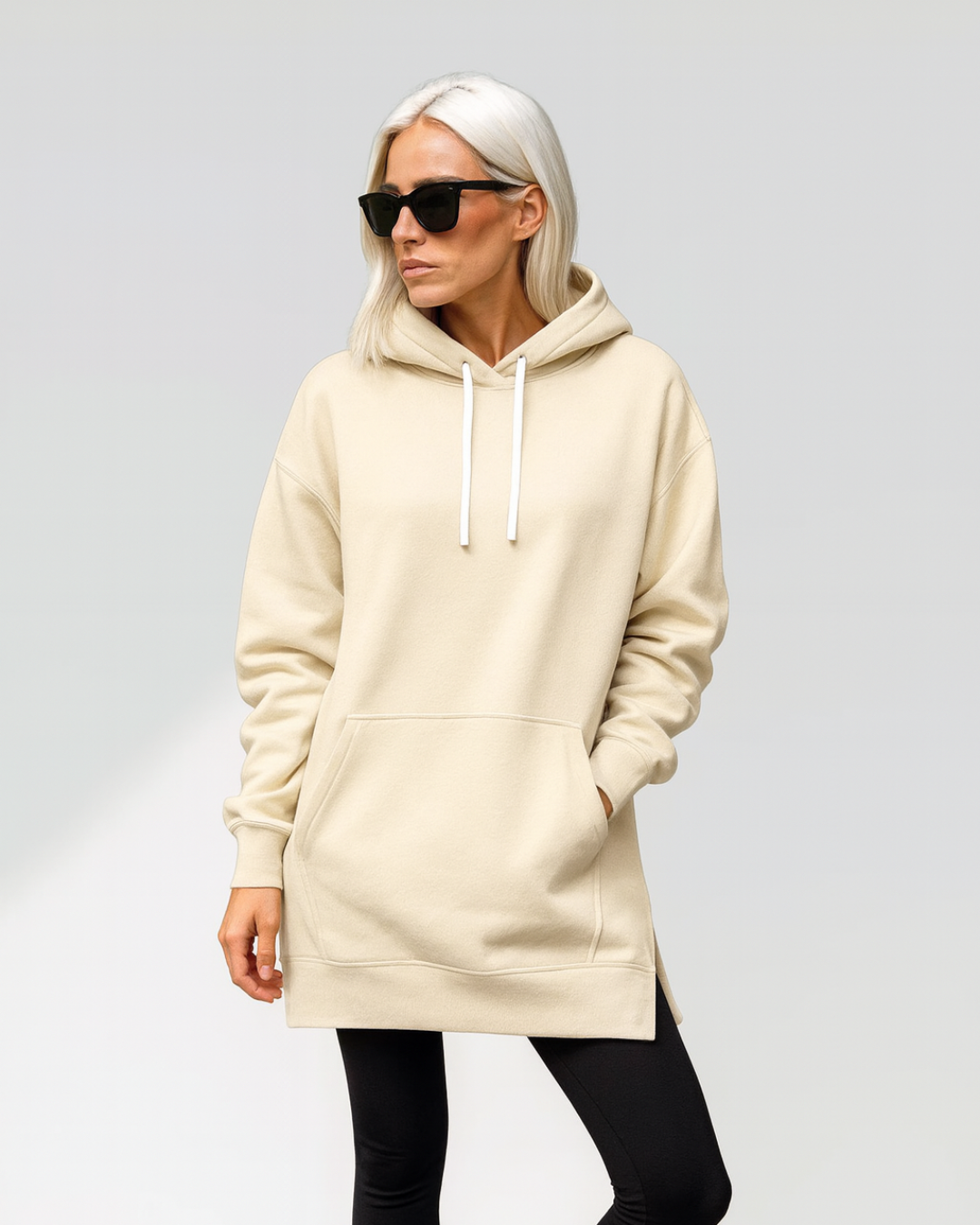 Camisola Oversize com Capuz para mulher