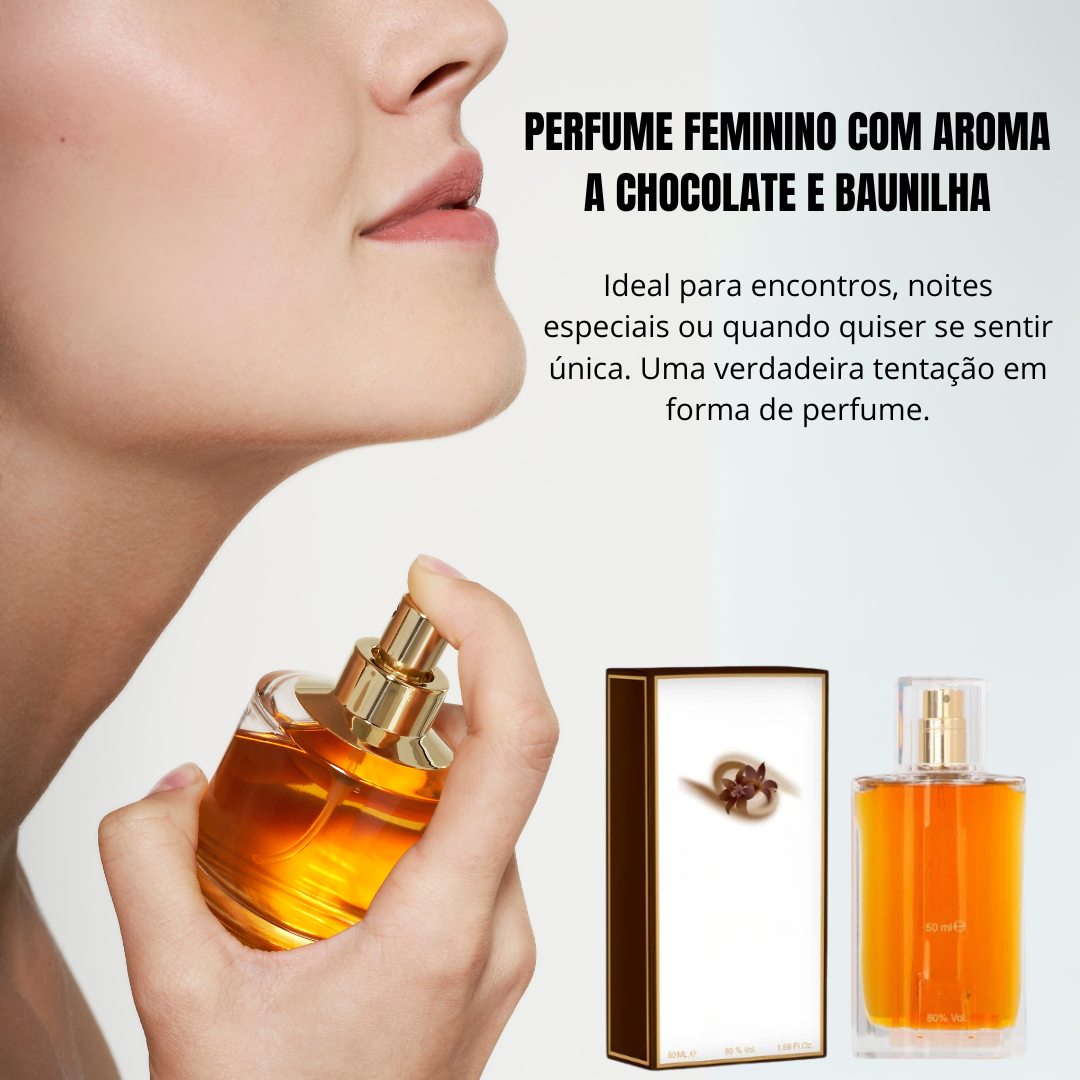 Perfume Feminino com Aroma a Chocolate e Baunilha 50 Ml
