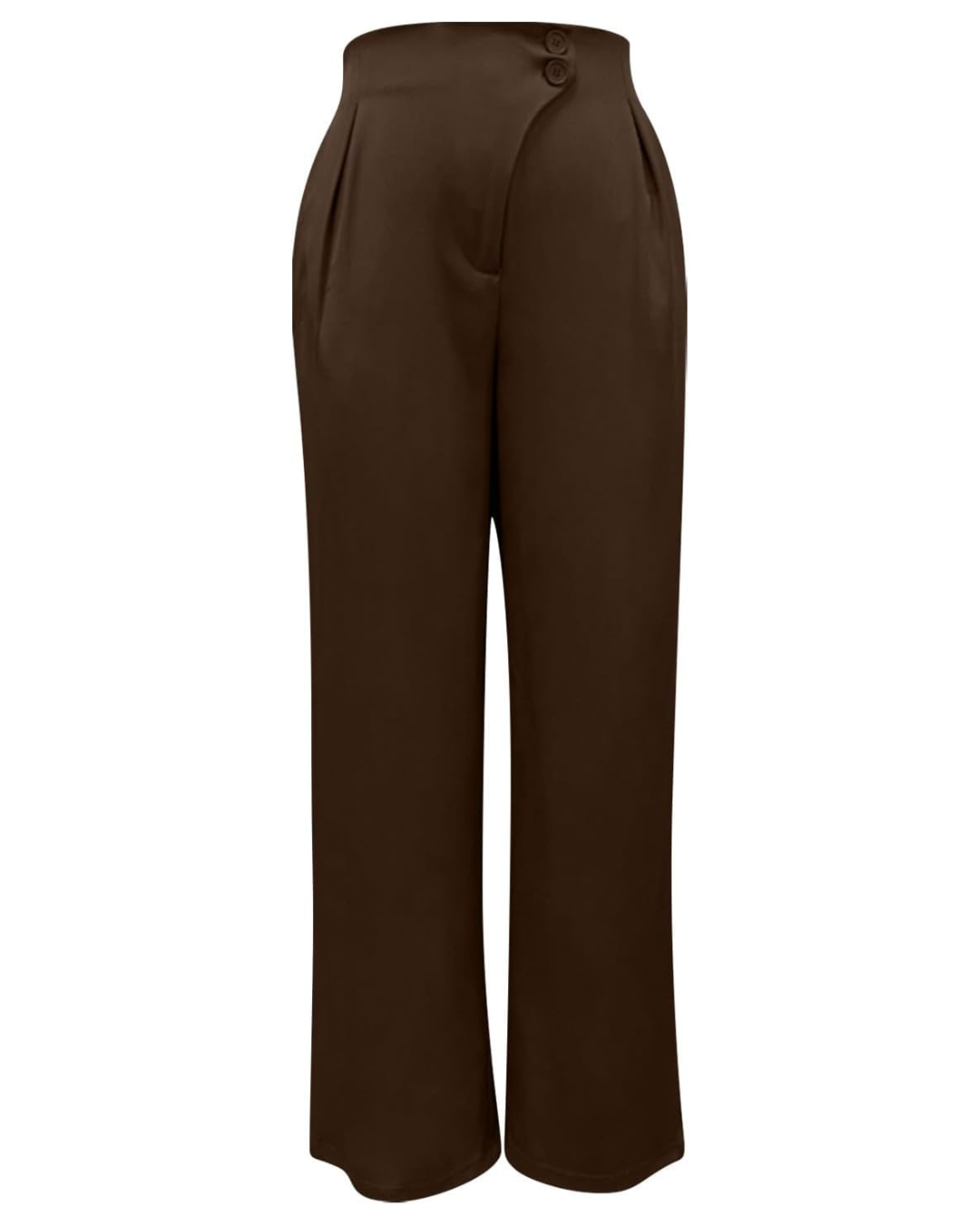 Calças elegantes de cintura alta para mulher