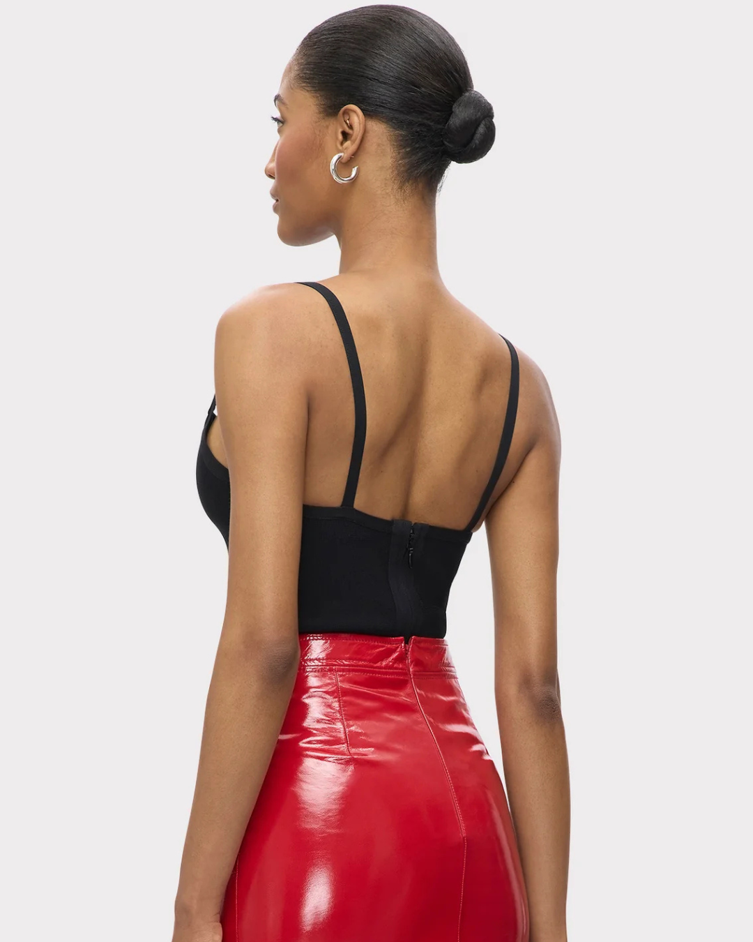 Body Sem Mangas com Decote em Forma de Coração