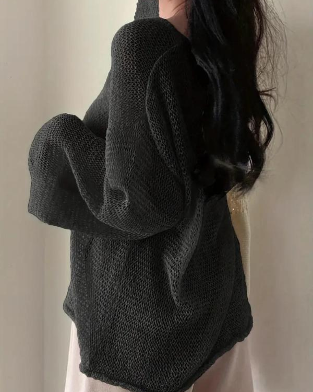 Suéter Oversized de Tricô Leve