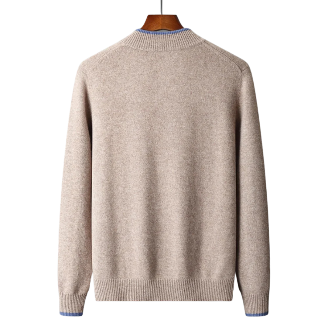 Casaco de Malha com Fecho de Correr Elegante para Homem