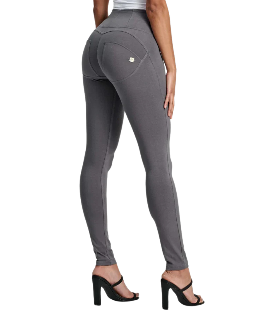 Leggings de Cintura Subida com Fecho de Correr à Frente para Mulher
