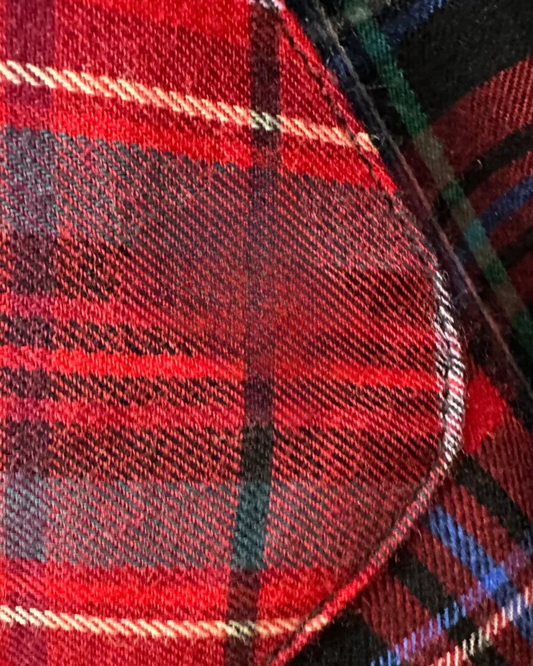 Pijama Xadrez de Natal com Camisa de Manga Comprida e Calças