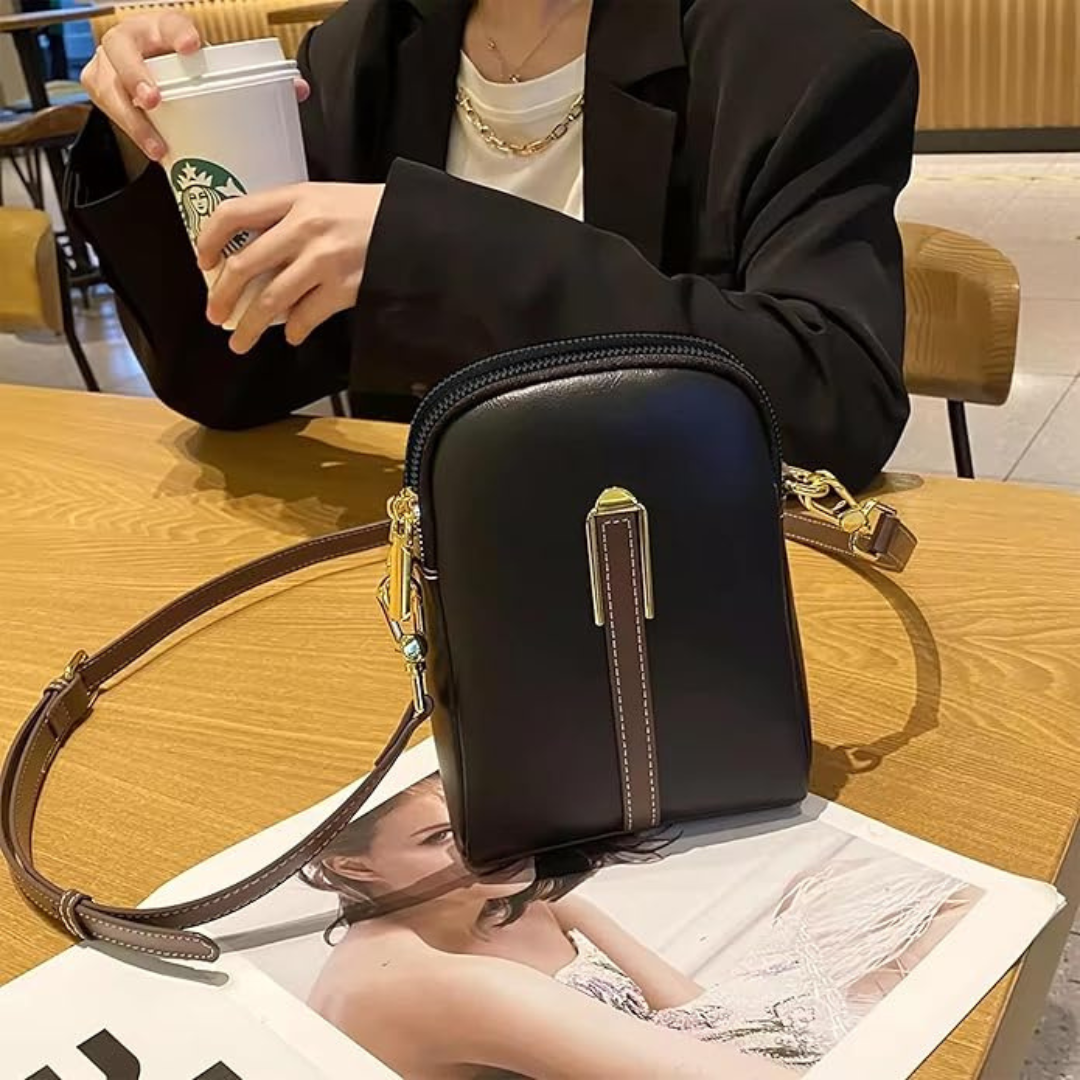 Saco a Tiracolo Compacto com Alça de Ombro Ajustável para Mulheres