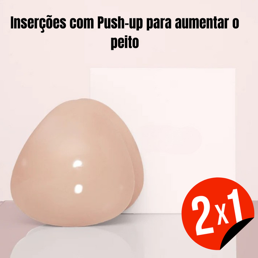 Inserções reutilizáveis e auto-adesivas com Push-up para aumentar o peito (OFERTA 2X1)