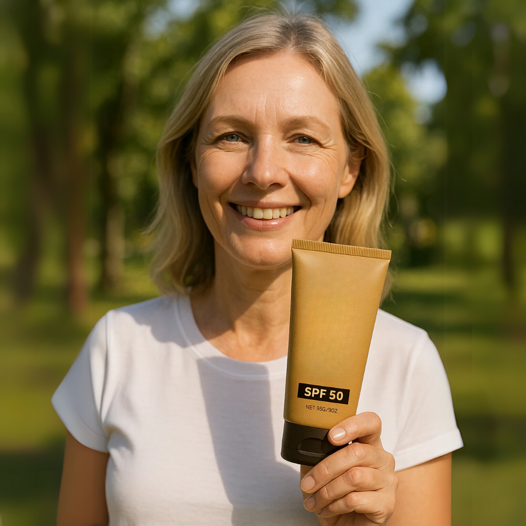 Protetor solar natural com sebo e FPS 50 para rosto e corpo (OFERTA 2X1)