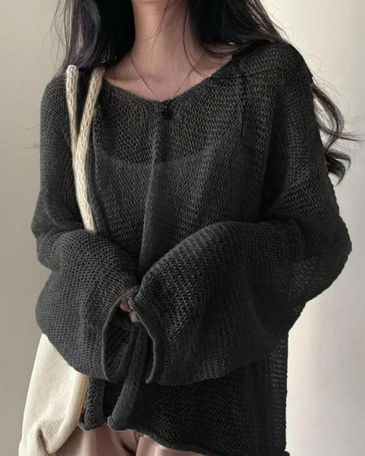 Suéter Oversized de Tricô Leve