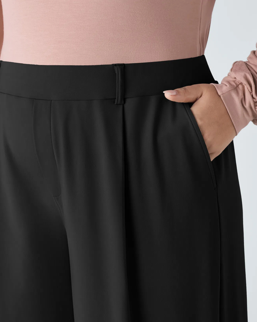 Pantalones casuales para mujer de corte recto