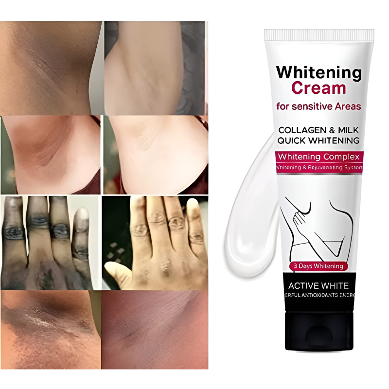 Creme clareador para clarear a pele das axilas, pernas e joelhos (OFERTA 2X1 GRÁTIS)