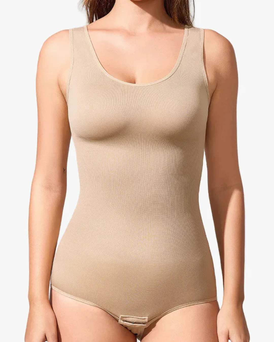 Body sem Costuras com Decote Redondo e Gola Redonda para Mulher