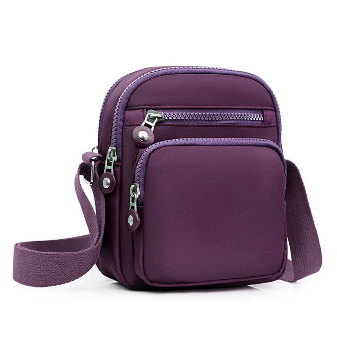 Bolsa leve com design multi-compartimentos