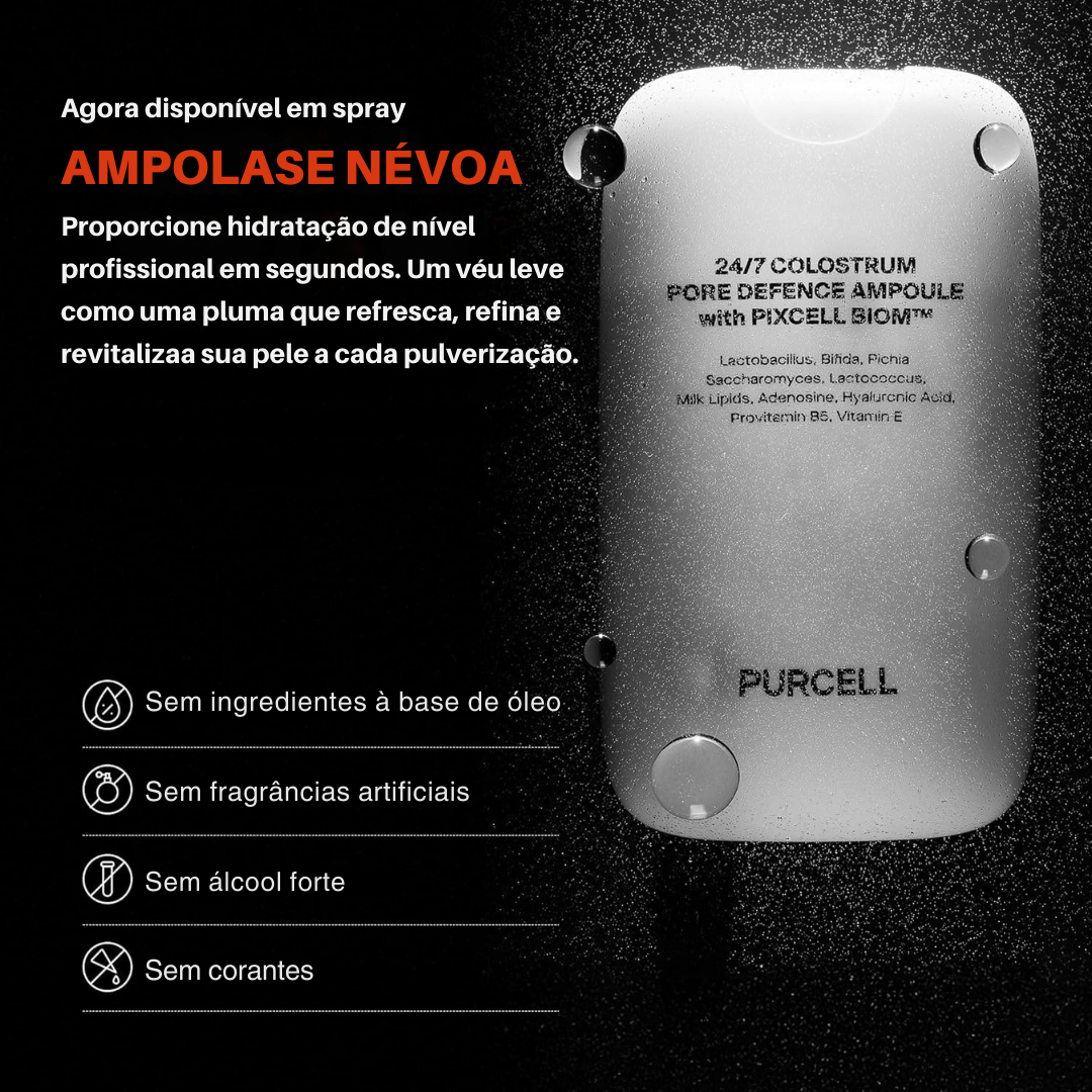 Serum em ampola com colostro minimizador de poros e luminosidade intensa (EM PROMOÇÃO 2X1)