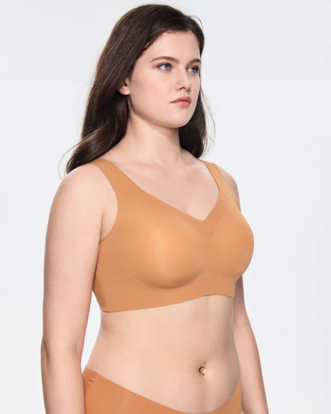 Soutien Sem Costuras para Mulher com Cobertura Total e Efeito Push-Up, Sem Aro, Ideal para o Dia a Dia. (OFERTA 2X1)