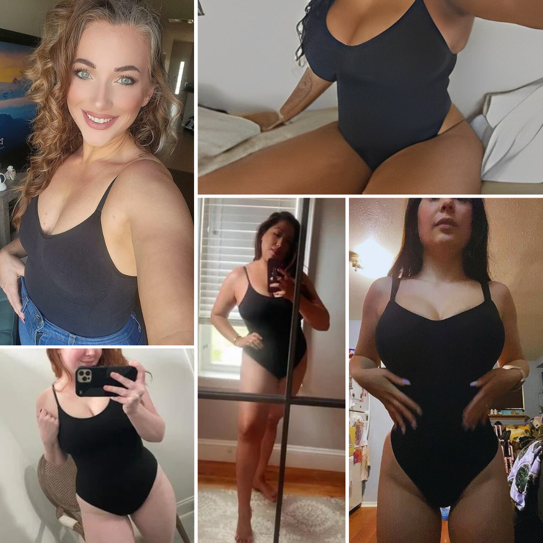 Body Modelador Sem Costuras para Mulher com Controlo da Barriga