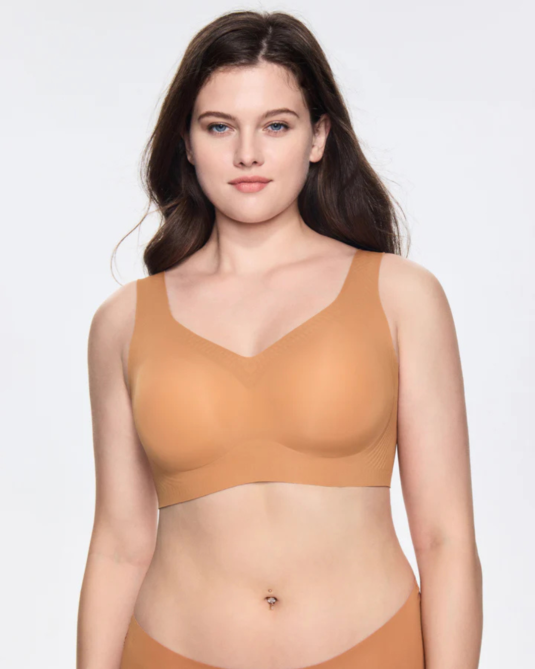Soutien Sem Costuras para Mulher com Cobertura Total e Efeito Push-Up, Sem Aro, Ideal para o Dia a Dia. (OFERTA 2X1)