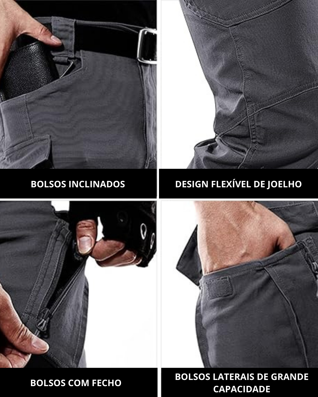 Calças de Caminhada Térmicas Impermeáveis para Homem