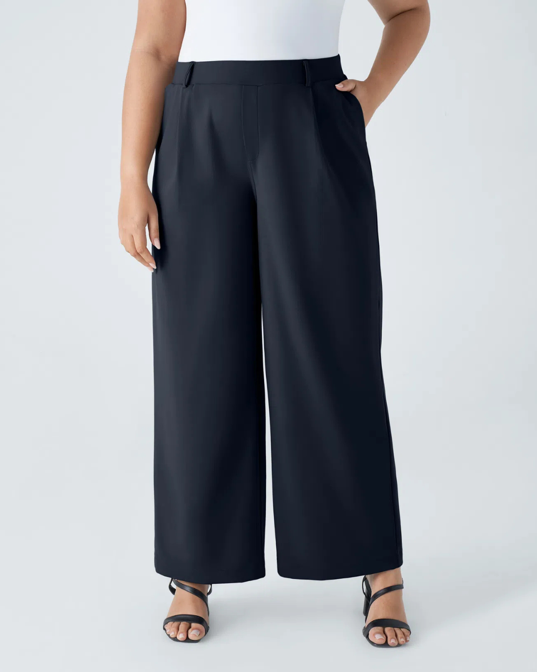 Pantalones casuales para mujer de corte recto