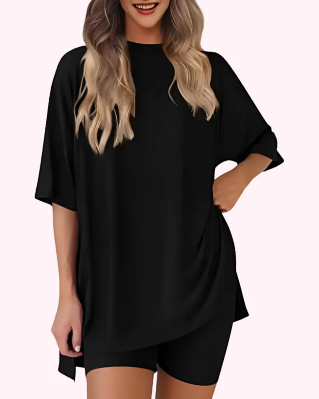 Conjunto Casual de Conforto Diário com Toque Minimalista