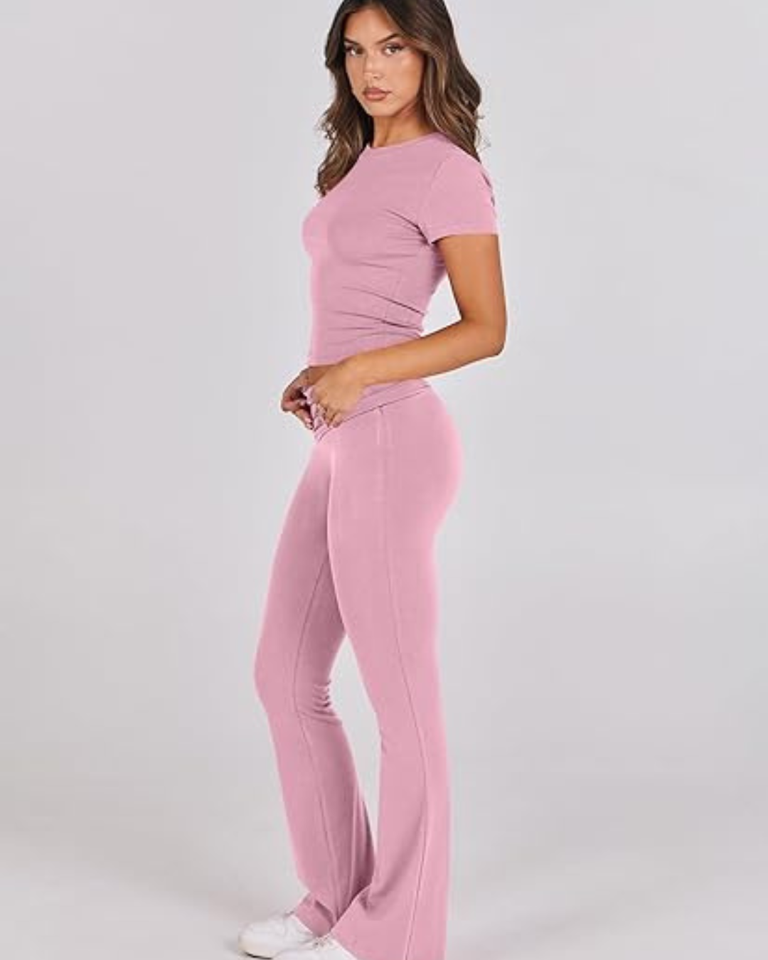 Conjunto Desportivo de 2 Peças para Mulher com Design de Ioga