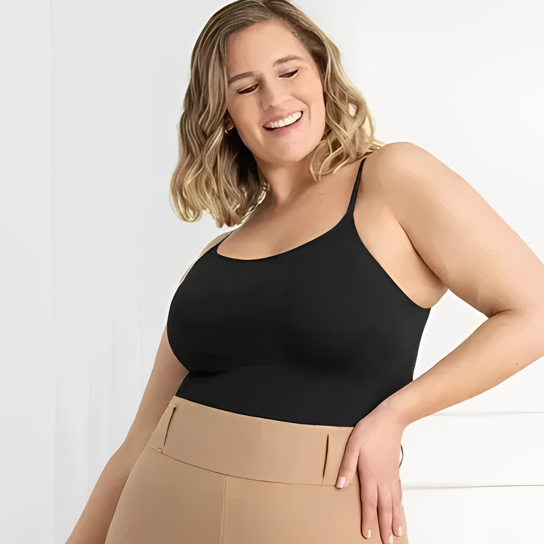 Body Modelador Sem Costuras para Mulher com Controlo da Barriga