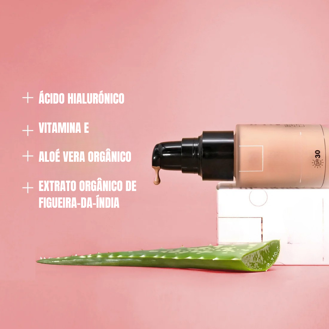 Sérum Iluminador com Base e Protetor Solar SPF 30 para um Acabamento Radiante (OFERTA 2X1)