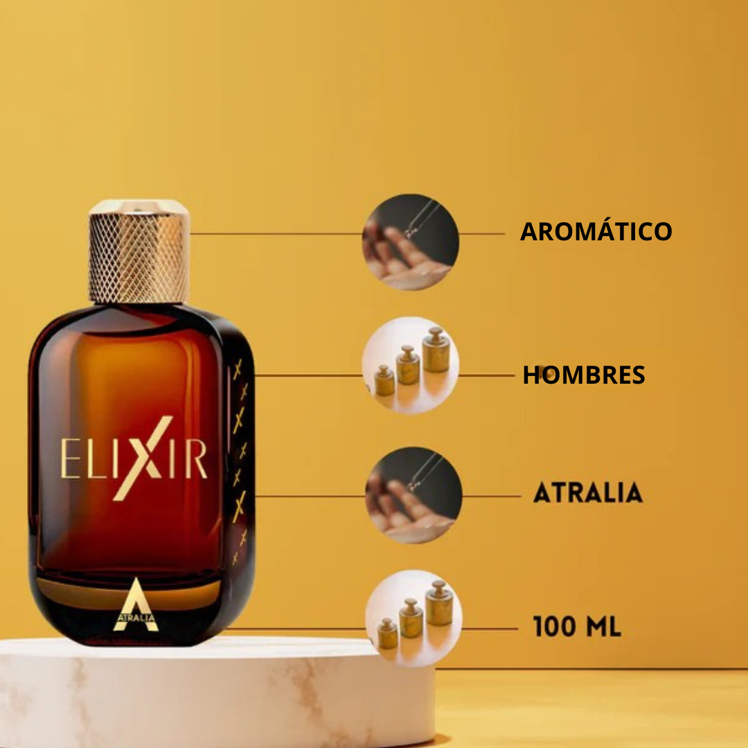 Perfume de longa duração Atralia Elixir para homem
