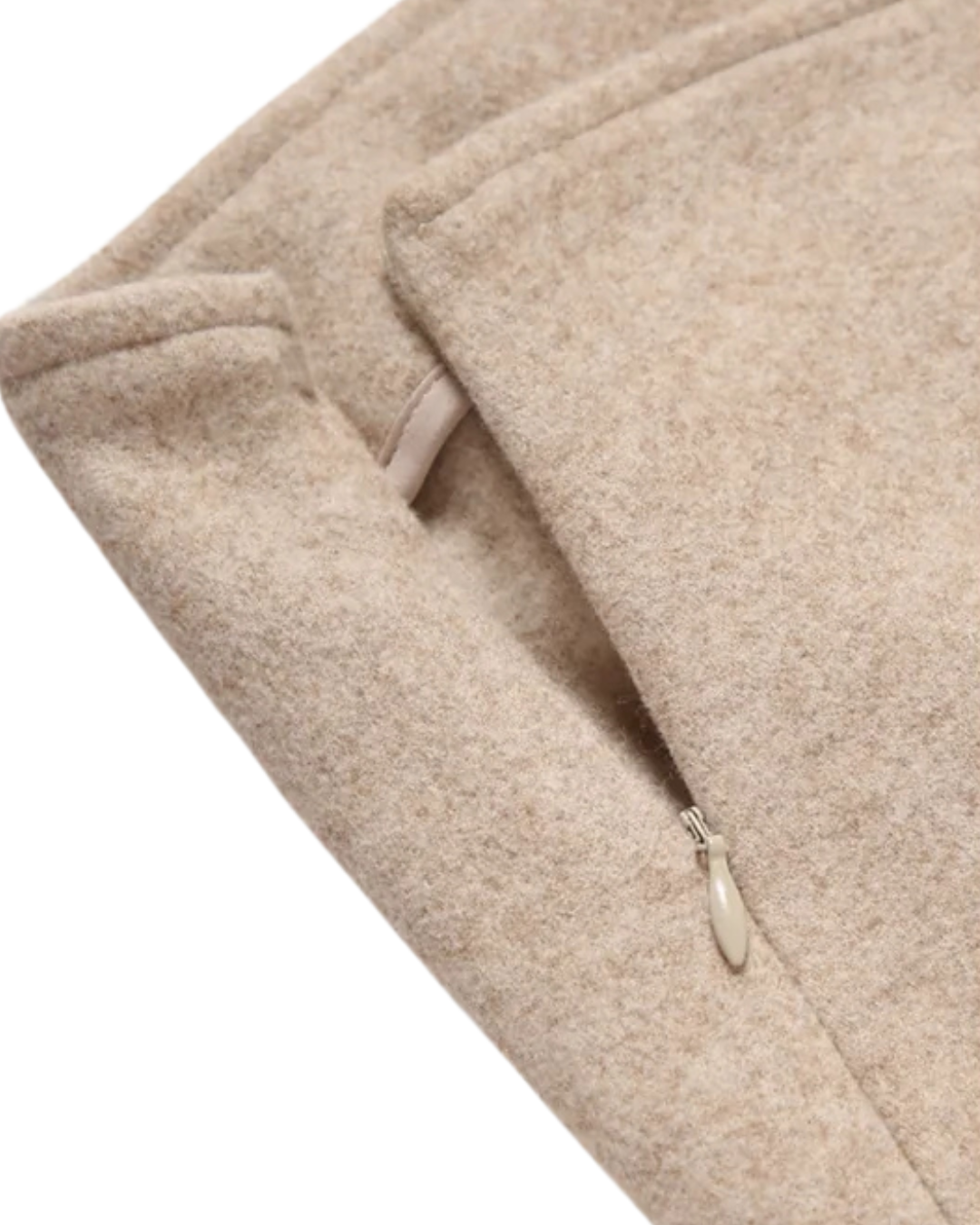 Saia Comprida com Efeito de Lã para Mulher