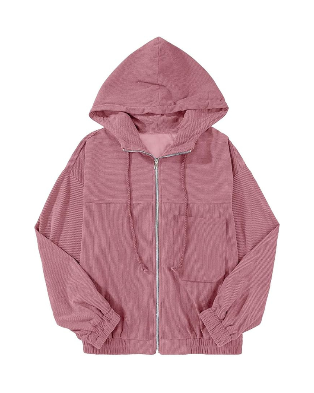 Casaco intemporal com capuz para mulher