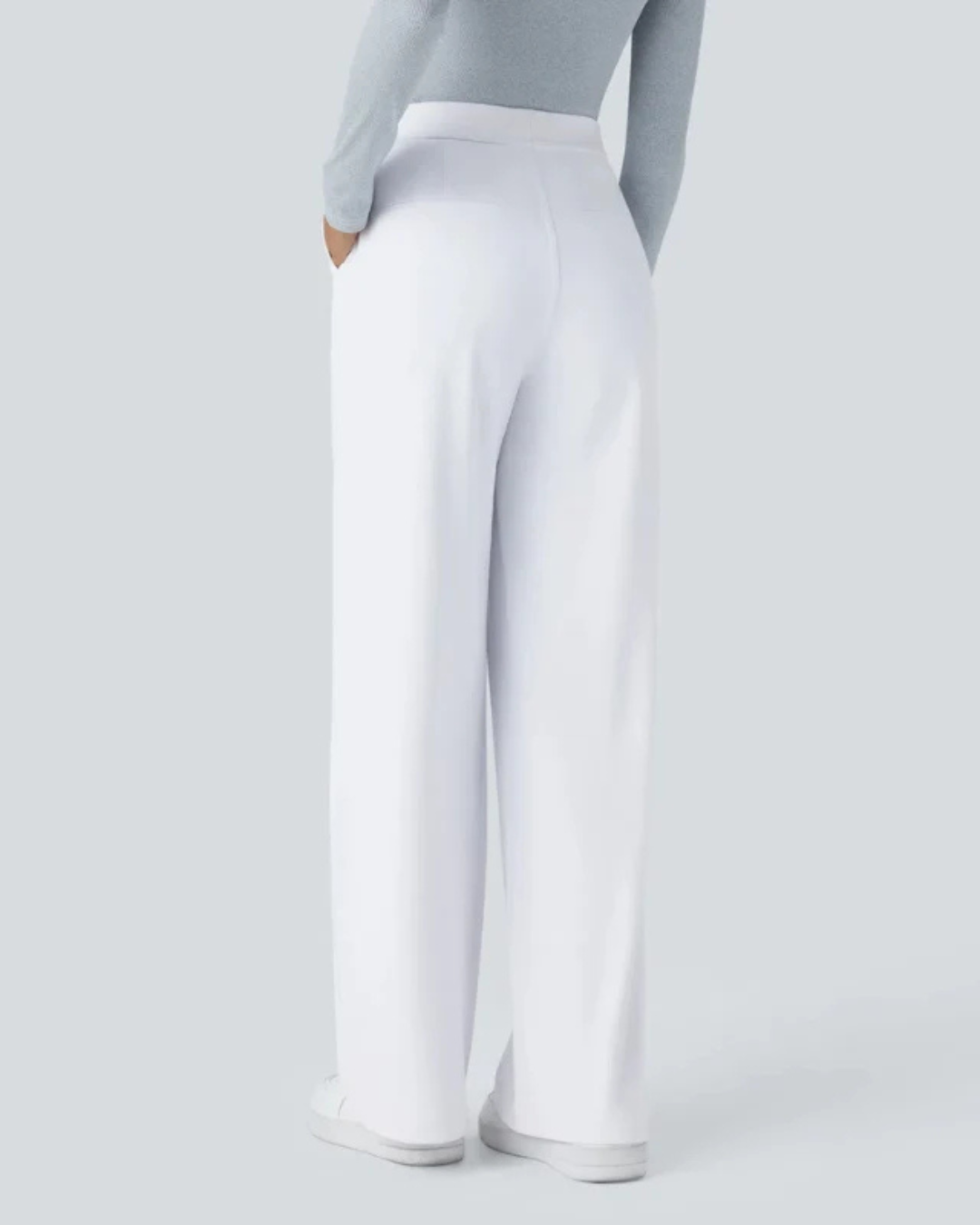 Pantalones casuales para mujer de corte recto