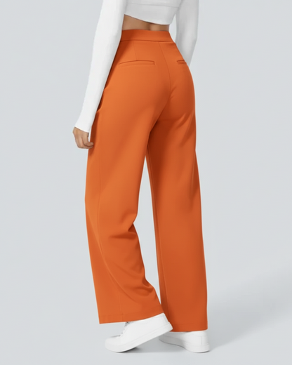 Pantalones casuales para mujer de corte recto