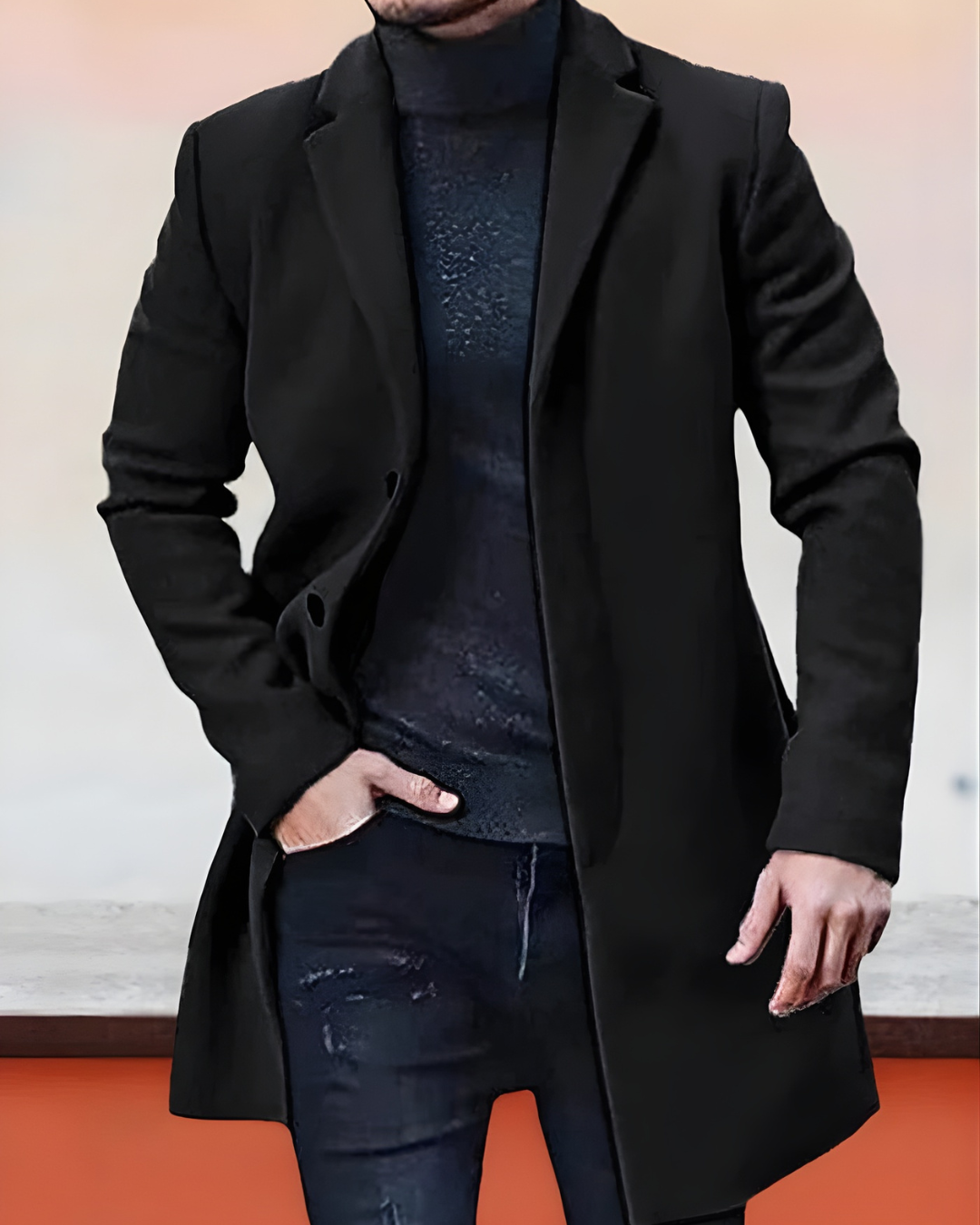 Casaco clássico com lapelas para homem