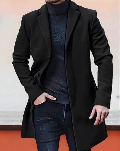 Casaco clássico com lapelas para homem