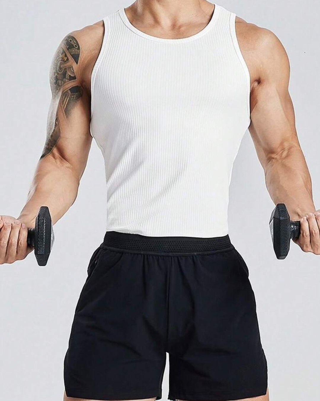 Camiseta Masculina Sem Mangas em Algodão Canelado (OFERTA 2x1)