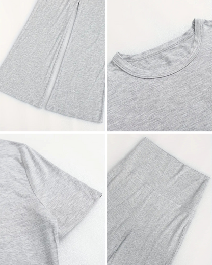 Conjunto Desportivo de 2 Peças para Mulher com Design de Ioga