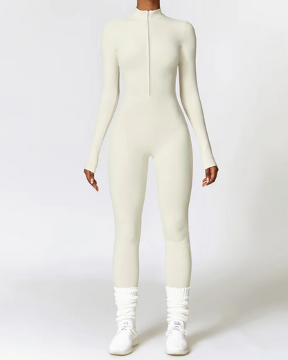 Macacão esportivo Manga Longa com Fecho para Mulher