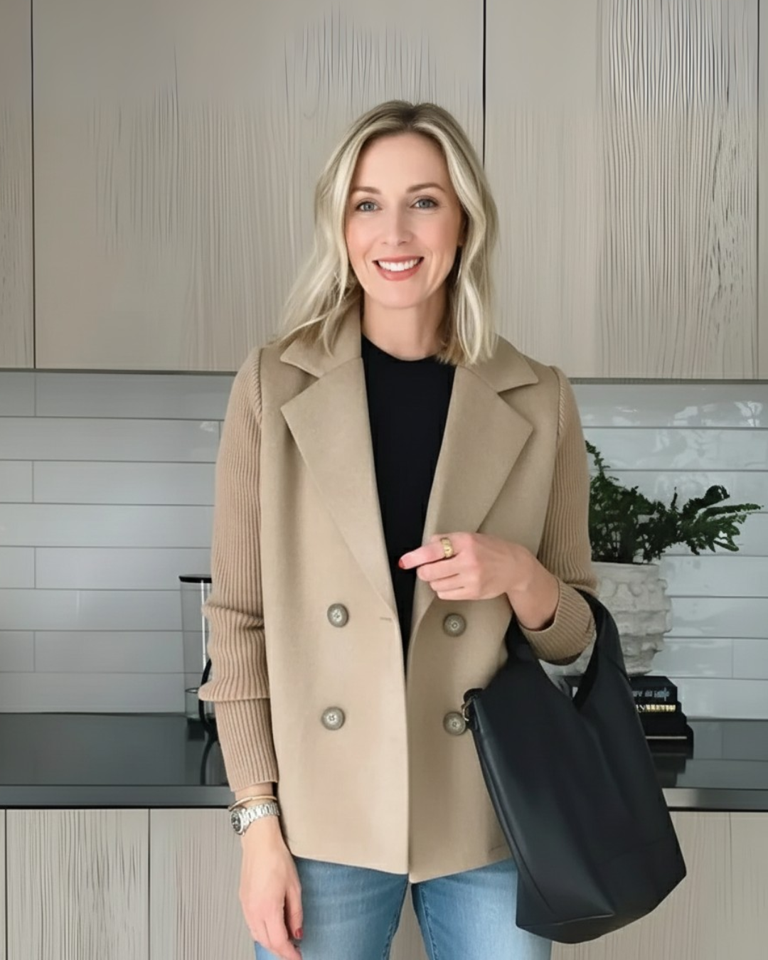 Casaco estilo blazer para mulher