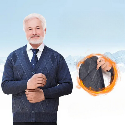 Casaco Casual de Lã Macio e Quente para Homem