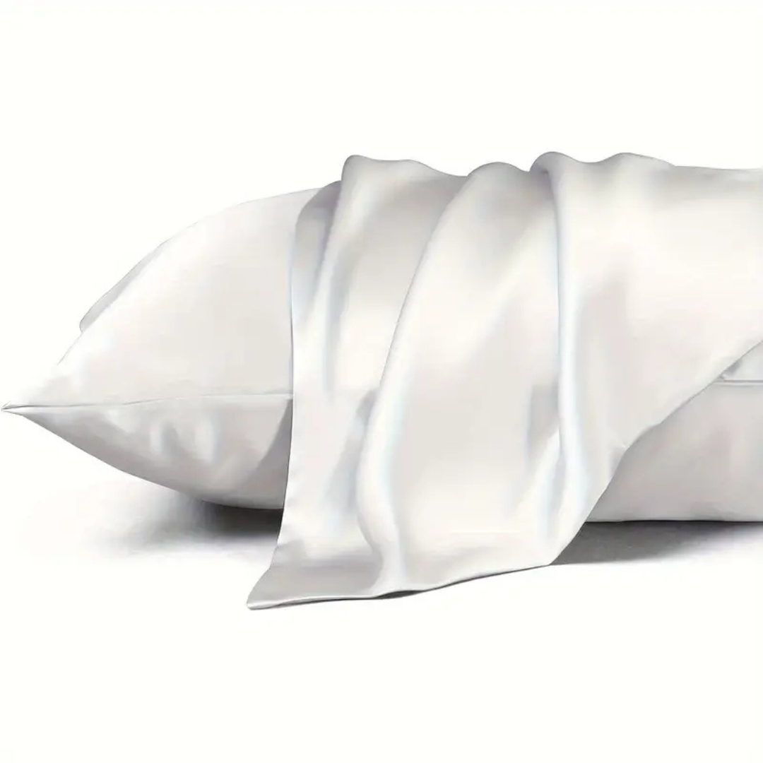 Conjunto de 2 Peças de Fronhas Macias e Suaves com Fecho de Correr Oculto. (Dimensões 50 cm de comprimento x 66 cm de largura)