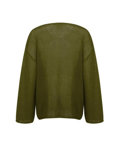 Suéter Oversized de Tricô Leve